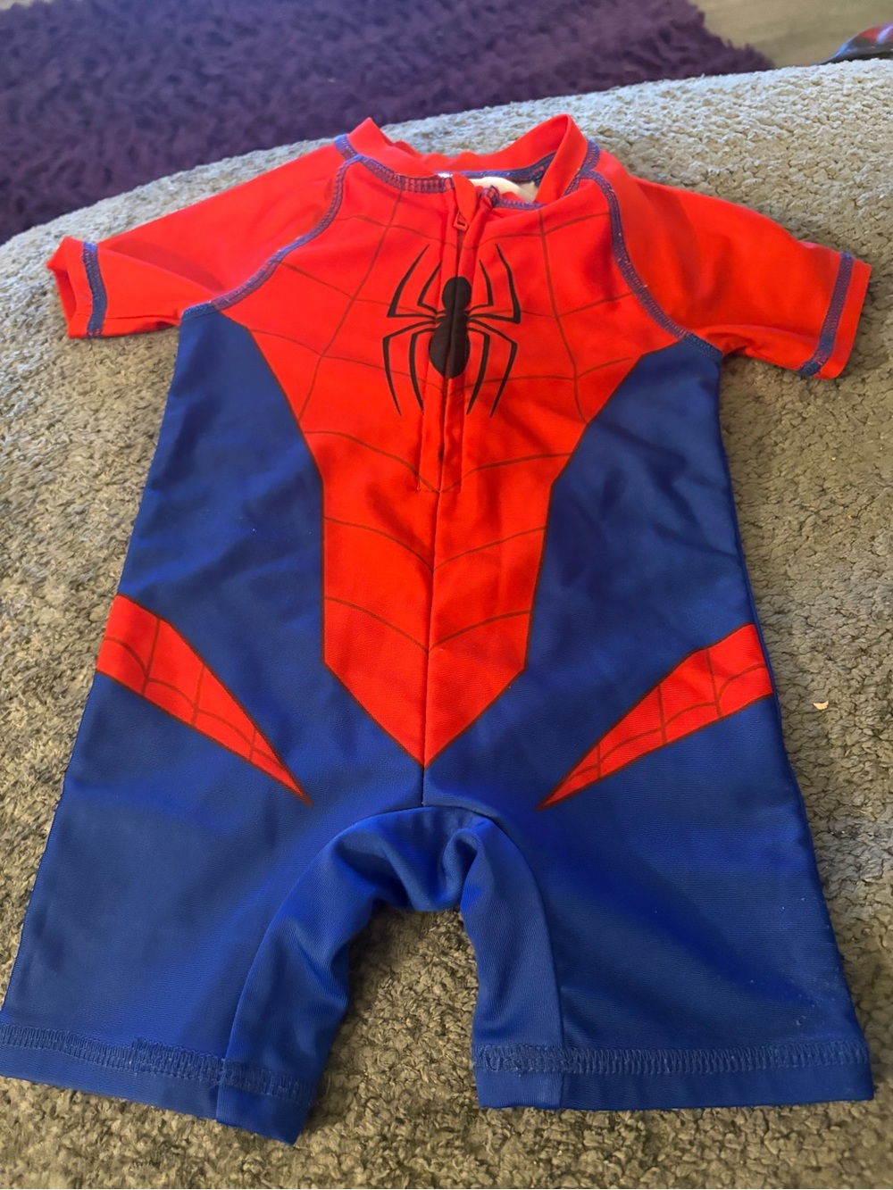 Marvel Red and Blue Spider Kid's Superhero Swim Costume